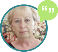 small portrait image of Alice, wife of mesothelioma patient Bud